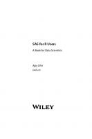 SAS for R Users. A Book for Data Scientists
 2019021408