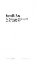 Satyajit Ray: An Anthology of Statements on Ray and by Ray (Film India Series) [1 ed.]