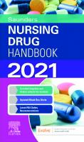 Saunders Nursing Drug Handbook 2021 [1 ed.]
 9780323757287, 0323757286, 9780323757294, 0323757294
