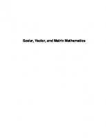 Scalar, Vector, and Matrix Mathematics: Theory, Facts, and Formulas - Revised and Expanded Edition
 9781400888252