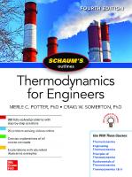 Schaum's Outline Of Thermodynamics For Engineers [4 ed.]
 9781260456530, 1260456536, 9781260456523, 1260456528