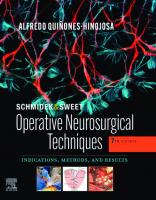 Schmidek and Sweet: Operative Neurosurgical Techniques 7th Edition (Volume 1) [Volume 1, 7 ed.]
 0323414796, 9780323414791