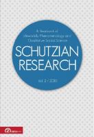 Schutzian Research. Volume 2
 978-973-1997-91-9