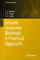 Seismic Inversion Methods: A Practical Approach [1st ed.]
 9783030456610, 9783030456627