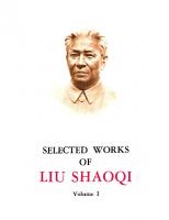 Selected Works Volume 1 [First Edition]
 0835111814, 9780835111812