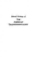 Selected Writings of the American Transcendentalists
 9780300145908