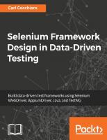 Selenium Framework Design in Data-Driven Testing
 9781788473576
