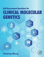 Self-assessment Questions for Clinical Molecular Genetics
 0128099674, 9780128099674