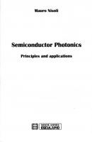 Semiconductor photonics. Principles and Applications [Kindle Edition]