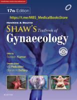 Shaw's Textbook of Gynaecology [17 ed.]
 9788131254110