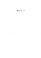 Shipping law [Fourth edition.]
 9780455238739, 0455238731