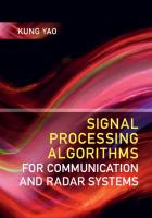 Signal Processing Algorithms for Communication and Radar Systems
 1108423906, 9781108423908