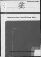 Sistem Sapaan dalam Bahasa Aceh
 9794590681