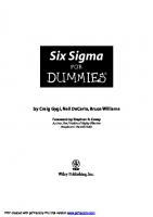 Six Sigma for Dummies
 9780764567988, 0764567985