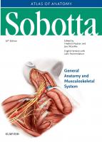 Sobotta Atlas of Anatomy. General Anatomy and Musculoskeletal System [16 ed.]
 9783437440212