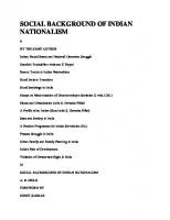 Social Background of Indian Nationalism [6 ed.]
 8171541526, 9788171541522