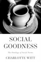Social Goodness: The Ontology of Social Norms
 0197574793, 9780197574799