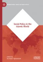 Social Policy in the Islamic World [1st ed.]
 9783030577520, 9783030577537