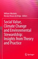 Social Value, Climate Change and Environmental Stewardship: Insights from Theory and Practice
 3031231449, 9783031231445