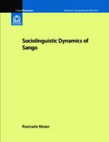 Sociolinguistic Dynamics of Sango