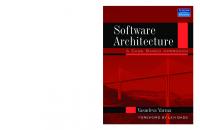 Software Architecture: A case Based Approach
 9788131707494, 1211221261, 8131707490
