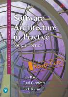 Software Architecture in Practice, 4th Edition
 9780136885979