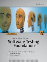 Software Testing Foundations A Study Guide for the Certified Tester Exam [5th, revised and updated Edition]
 9783864908347, 3864908345