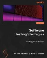 Software Testing Strategies: A testing guide for the 2020s
 9781837638024