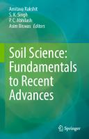 Soil Science: Fundamentals to Recent Advances
 9789811609169, 9789811609176