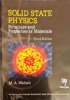 Solid State Physics: Structure and Properties of Materials [3 ed.]
 9788184874938