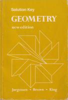 Solution Key Geometry [New ed.]
 0395323231, 9780395323236