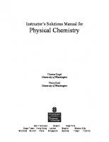 Solution Manual for Physical Chemistry