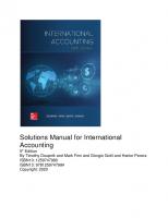 Solutions Manual for International Accounting [5th ed.]
 9781259747984,  1259747980