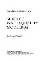 Solutions manual for surface water-quality modeling
 9780070113640, 0070113645, 9780070113657, 0070113653