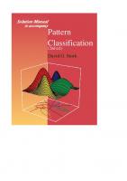 Solutions manual to accompany pattern classification [2nd. ed.]