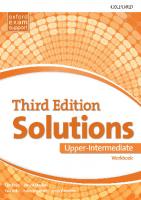 Solutions Upper-Intermediate Workbook [Third ed.]
 9780194506687