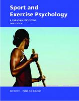 Sport and Exercise Psychology: A Canadian Perspective [3rd ed.]
 0133573915, 9780133573916