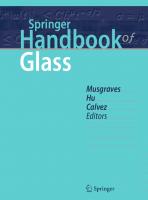 Springer Handbook Of Glass
 331993726X,  9783319937267,  9783319937281