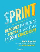 Sprint: El método para resolver problemas y testar nuevas ideas en solo 5 días [Kindle Edition]