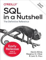 SQL in a Nutshell: A Desktop Quick Reference [4 ed.]
 1492088862, 9781492088868