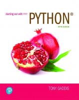 Starting out with python [5 ed.]
 9780136719199, 9780136679110