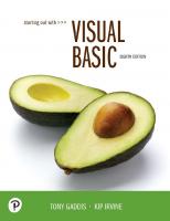 Starting Out With Visual Basic [8th ed.]
 9780135204658