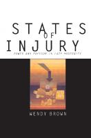 States of Injury: Power and Freedom in Late Modernity
 0691029903