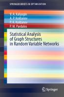 Statistical Analysis of Graph Structures in Random Variable Networks [1st ed.]
 9783030602925, 9783030602932
