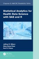 Statistical Analytics for Health Data Science with SAS and R
 1032325623, 9781032325620