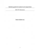 Statistics guide for student and researchers. With SPSS illustrations