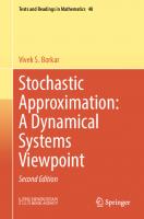 Stochastic Approximation: A Dynamical Systems Viewpoint [2 ed.]
 9819982766, 9789819982769