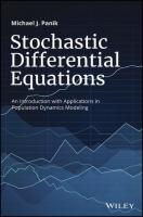 Stochastic Differential Equations: An Introduction with Applications in Population Dynamics Modeling [1 ed.]
 1119377382, 9781119377382
