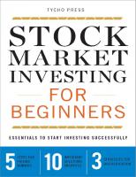 Stock Market Investing for Beginners: Essentials to Start Investing Successfully
 9781623152574, 9781623153021