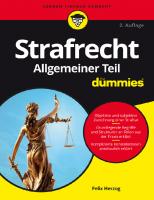 Strafrecht Allgemeiner Teil für Dummies (German Edition) [2. ed.]
 3527720715, 9783527720712
